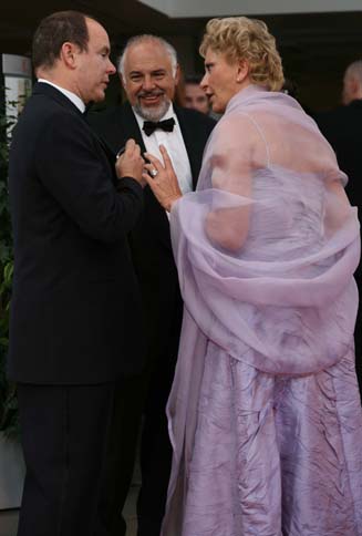 Prince Albert of Monaco and Forum Organizers